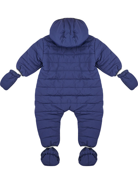 Timberland Baby Bodysuit for Going Out Long-Sleeved Blue