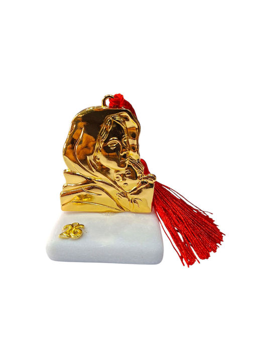 Kalliopi Silver Επιτραπέζιο Γούρι Χρυσό από Πέτρα 2026 5x5cm