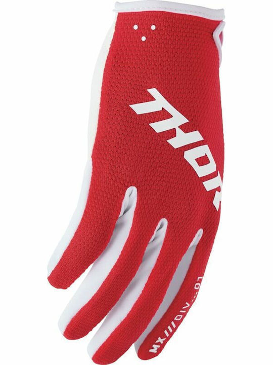 Thor Ridemode Summer Men's Motocross Gloves Red