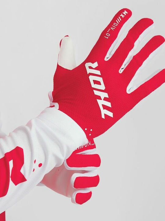 Thor Ridemode Summer Men's Motocross Gloves Red