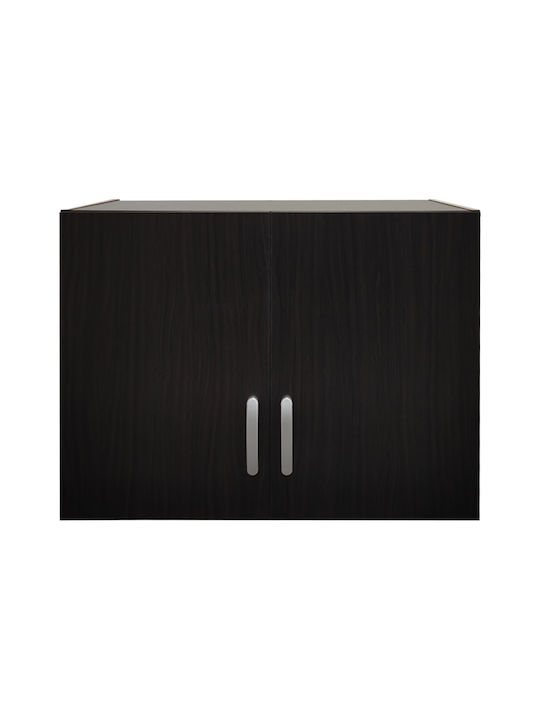 Pakketo Lego Rectangular Loft Closet made of Particleboard Wenge Shade 79x41.5x13cm 383-000062 1pcs