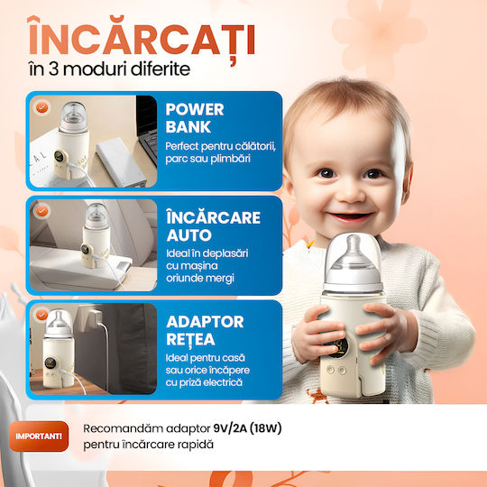 Digital Încălzitor de biberon și auto