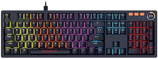 Zeroground Sakimo v2.0 Gaming Μηχανικό Πληκτρολόγιο με Outemu Red διακόπτες και RGB φωτισμό (Αγγλικό US)