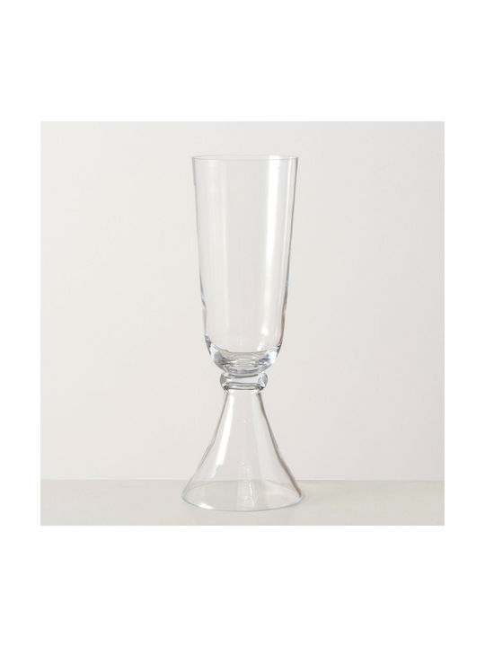 Msa Vase Leandra D21,50cm H59cm Transparentes Glas