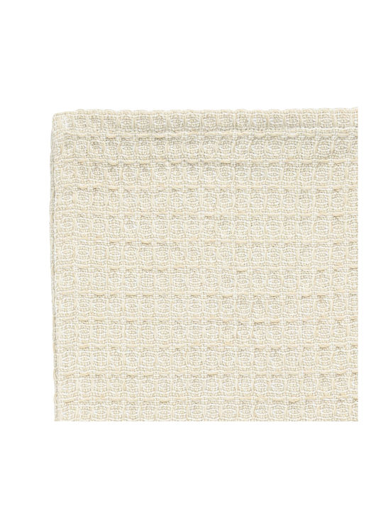 Estia Piccolo Handtuch aus 100% Baumwolle in Beige Farbe 45x65cm 2Stück