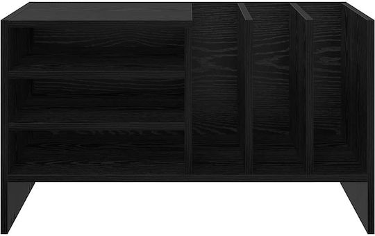 Living Room Cabinet Made of Particle Board Black Oak 78.5x35x45cm
