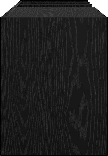 Living Room Cabinet Made of Particle Board Black Oak 78.5x35x45cm