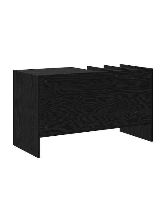 Wohnzimmer Nische aus Spanplatte Schwarz Eiche 78.5x35x45cm