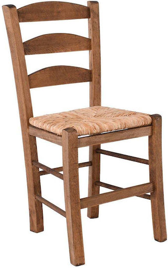 Skyros Chair Beech Impregnation Walnut Finish Wicker Seat R930 E2 Walnut Natural Wood Wicker 41x43x89cm 1pc