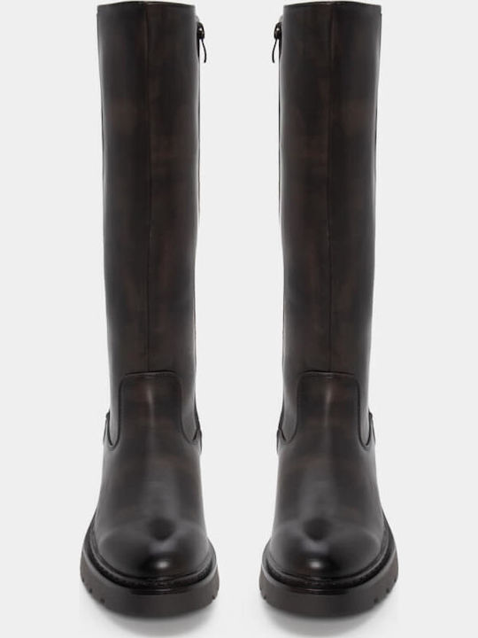 Damenstiefel Grün