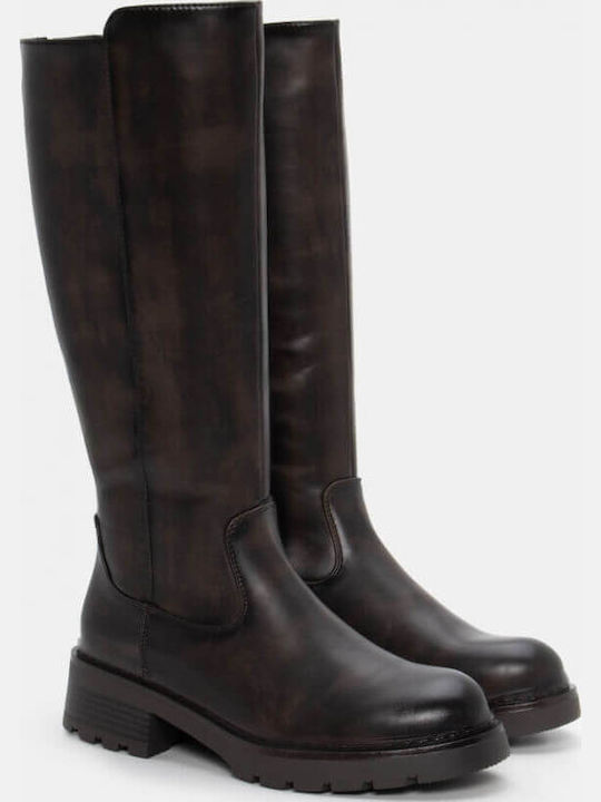 Damenstiefel Grün