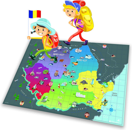 Joc de Societate Agerino Discovering Romania pentru 2-4 Jucători 6+ Ani AS