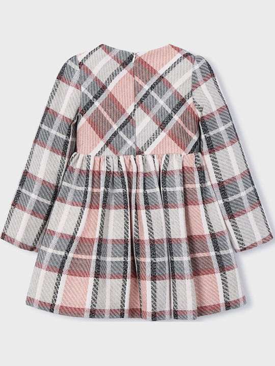 Mädchenkleid Langärmelig Samt Geprüft Rosa