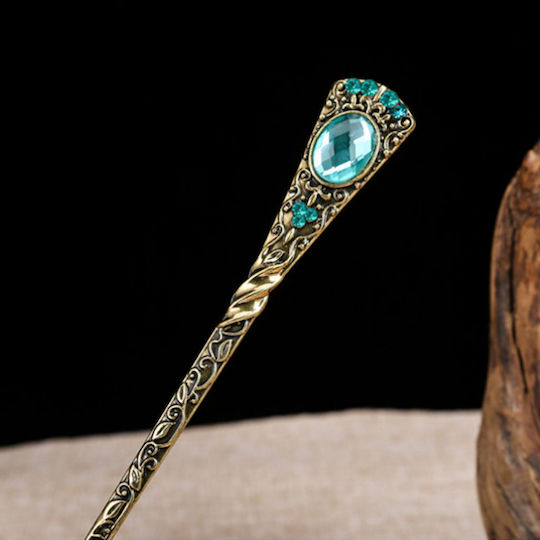 Hair Stick Chop Stick Vintage Crystals Tamsin