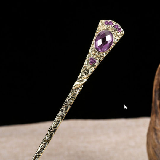 Hair Stick Chop Stick Vintage Crystals Tamsin