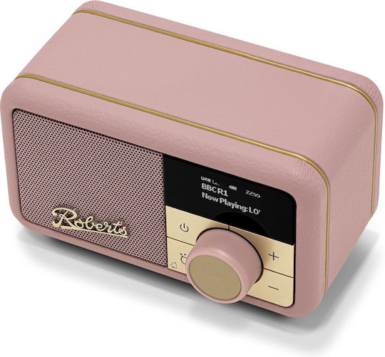 Roberts Revival Petite 2 Φορητό Ραδιόφωνο Επαναφορτιζόμενο DAB+ με Bluetooth Ροζ
