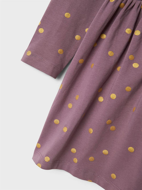 Kinderkleid Langärmelig Purple
