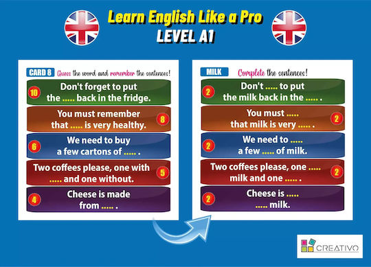 Learn English Like A Pro - Inteligentne Fiszki + Gra (poziom A1)