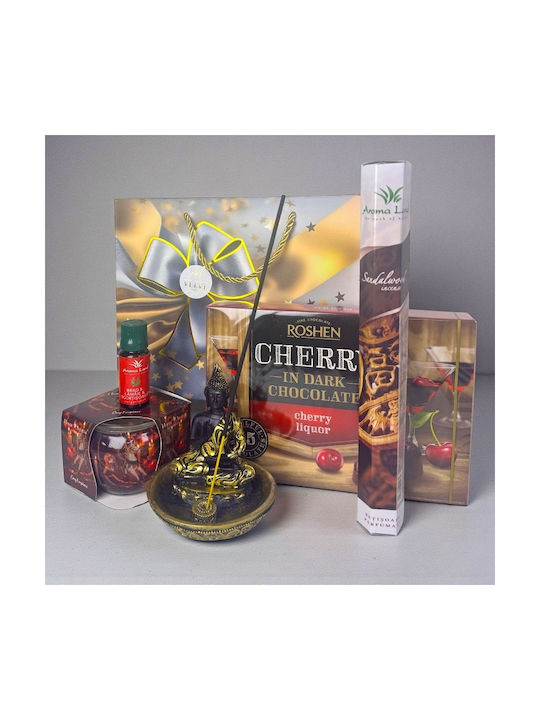 Velve De Crăciun Set Difuzor de Uleiuri Esențiale cu Aromă Lemn de santal RLX02