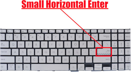Laptop Keyboard Asus Vivobook 15 X1502 X1502va X1502za X1503 X1504 X1504za 90nb0zb1-r30us0 0knb0-512jla00 0kn1-hd3la13 9z.nlhsu.41e US No Frame Silver Code 41000us