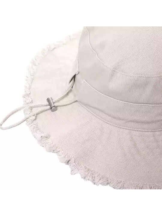 Feel & Touch Fabric Women's Hat White