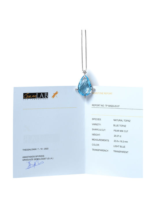 Necklace for Photography from White gold 18k