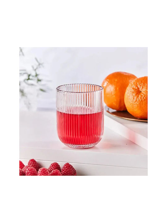 Set de pahare pentru apa / Cocteiluri din Sticlă în Culoarea Bej 250ml 6buc
