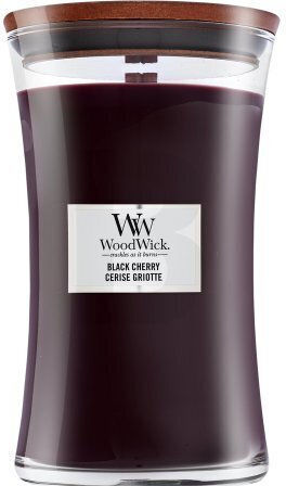 WoodWick Scented Candle Black Cherry Jar with Scent Black Cherry 609.5gr 1pcs