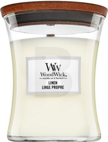 WoodWick Ароматична Свещ от Соя Бельо в Буркан с Аромат Бельо 275гр