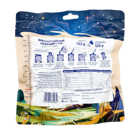 Lyommy Freeze-dried Food Pasta A'la Bolognese Tofu 500 G