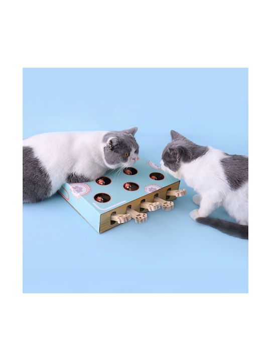 2-in-1 Interaktives Katzenspielzeug Kratzbaum Mausjäger