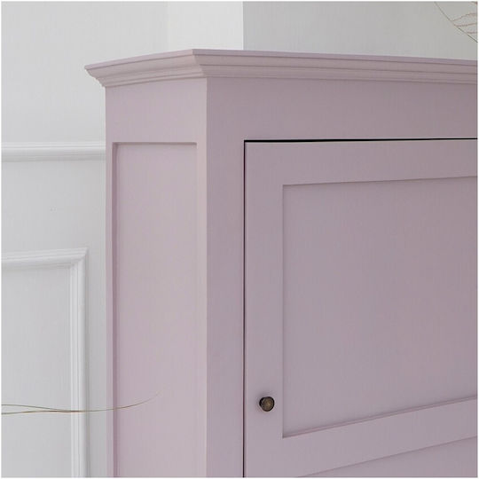 Двойна врата Гардероб Lisbon Mahogany, Pink 80x41x140см