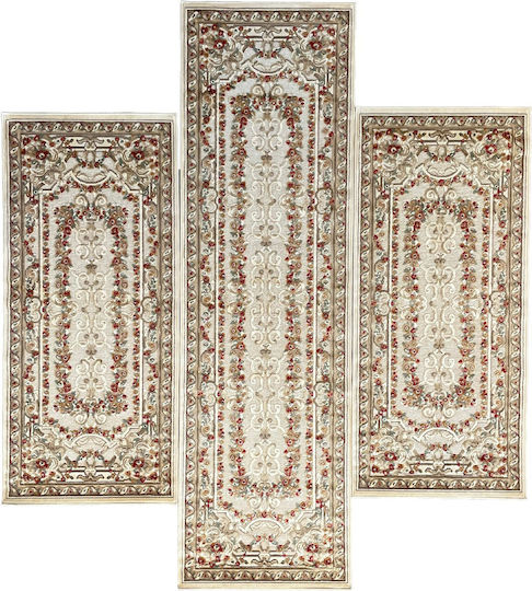 Bekas Carpets Σετ Μοντέρνα Χαλιά Κρεβατοκάμαρας Μπεζ 38031-636260 3τμχ
