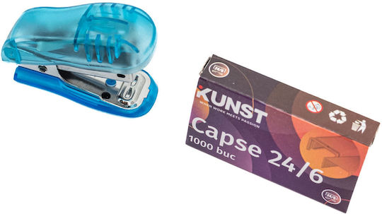 Kunst Stapler Set 24/6 26/6 Staples Blue