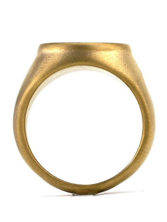 Goldsmith Ανδρικό Δαχτυλίδι από Ατσάλι Επιχρυσωμένο