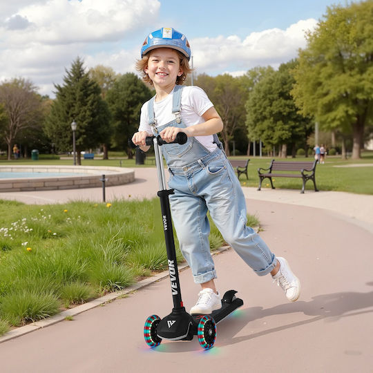 Vevor Kids Scooters Foldable 3-Wheel for 3+ Years Black