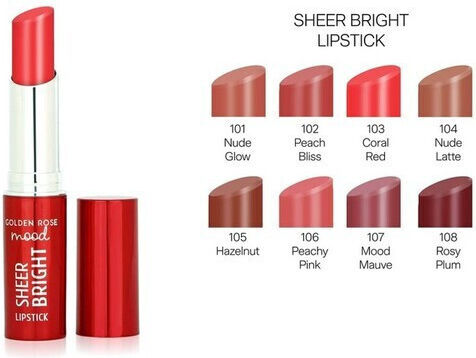 Golden Rose Long Lasting Pencil Lipstick Sheer 104 Nude Latte 3.3gr