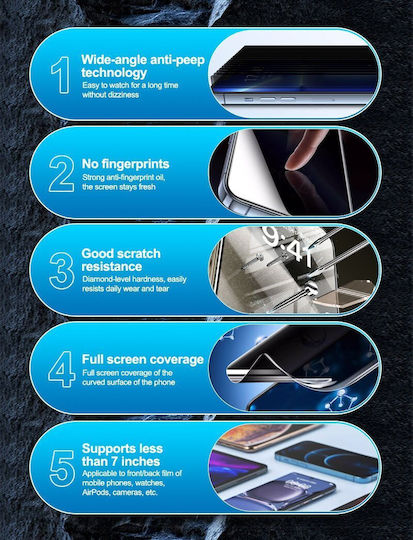 Sunshine 0.172mm Privacy Hidrogel Screen Protector (Xiaomi 13T Pro)