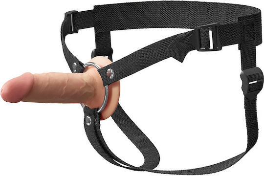 Fantasy X-tensions Elite 5 Zoll Silikon Hohl Strap-Ons Doppelter Dildotyp