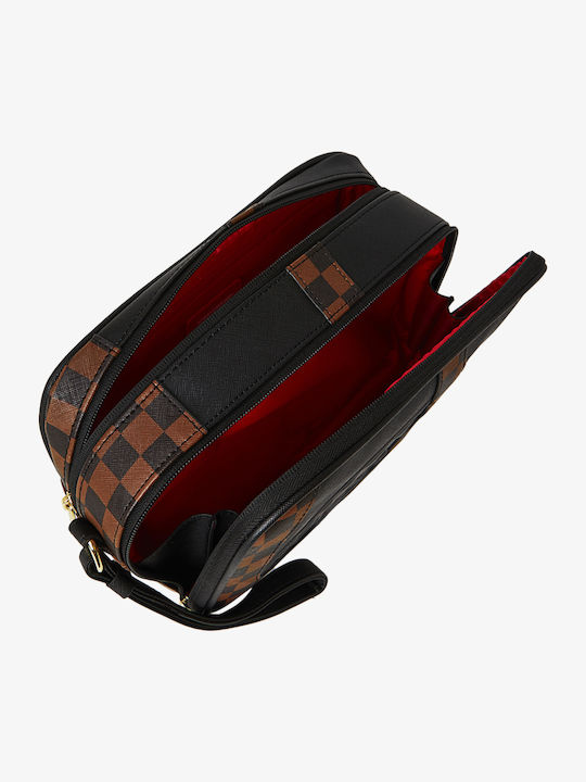 Sprayground Men Jetstream Brown Toiletry Bag Black Brown 910b8282nsz