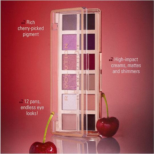 Revolution Beauty Icon Παλέτα με Σκιές Ματιών Matte σε Κρεμώδη Μορφή Rich Berry