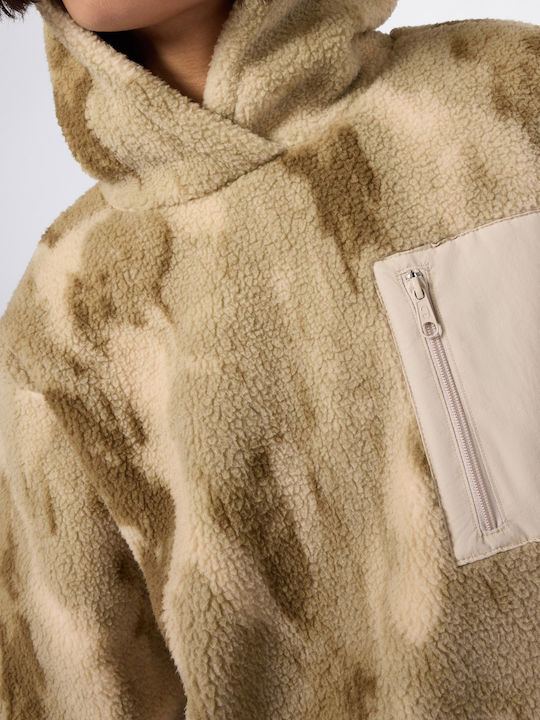 Women's Sweatshirt Jacket Hooded Champagne Frost