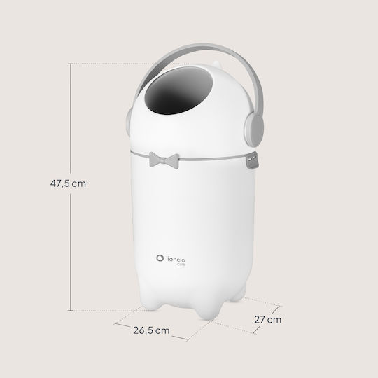 Lionelo Purebin Diaper Disposal Bin White