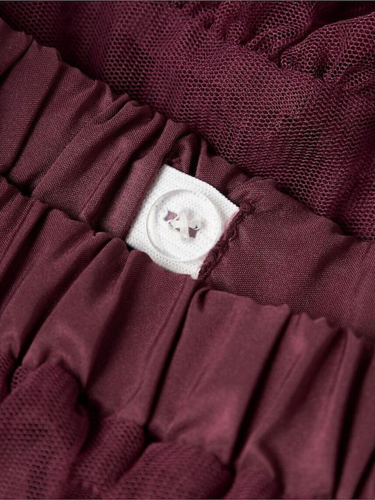 Kids' Tulle Tutu Skirt Burgundy