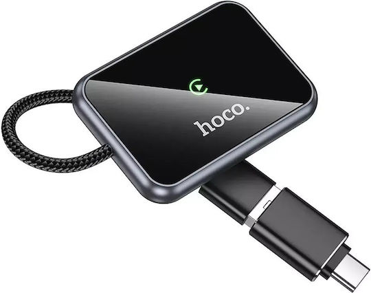 Adaptor Wireless Carplay Usb A Usb C Hoco Hu1 – Negru