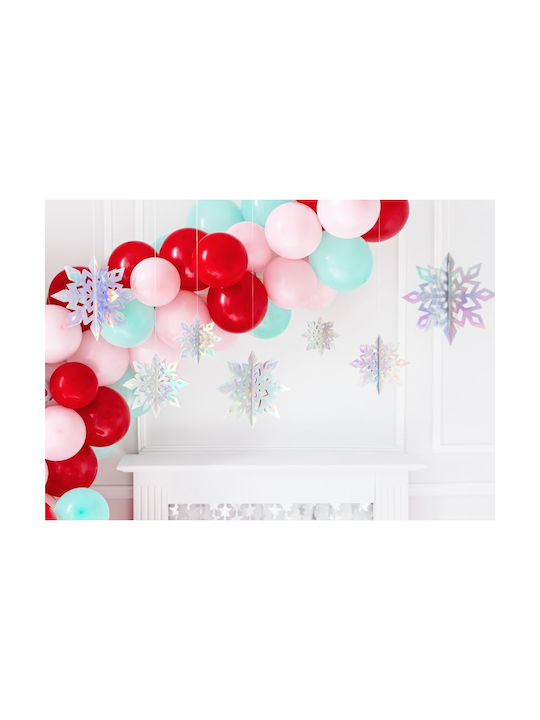 Set Schneeflocken Weihnachtsbaumschmuck Papier Graue 6cm 6 Stück