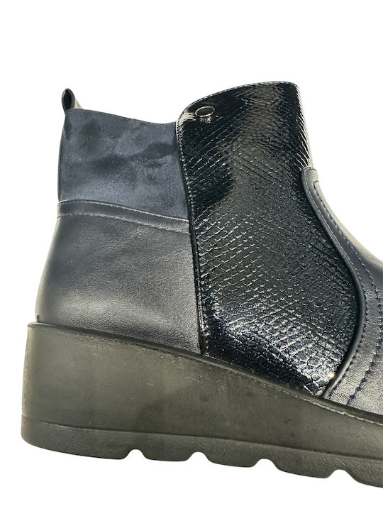 Stiefeletten Damen Marineblau