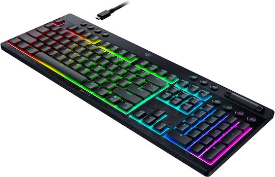 Razer BlackWidow V4 Low Profile HyperSpeed Безжична Гейминг Механична Клавиатура с RGB осветление (Английски US)