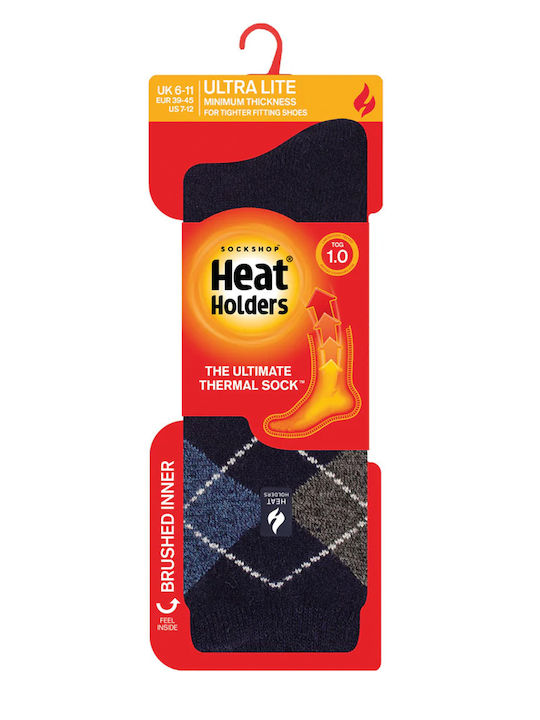 Heat Holders Women's Solid Color Socks Blue