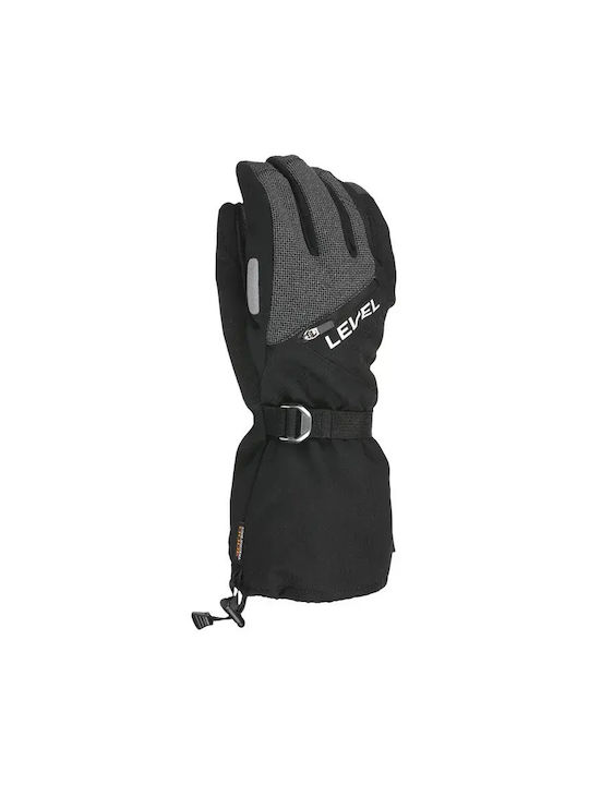 Level Pentru bărbați Mănuși de schi și snowboard Negre